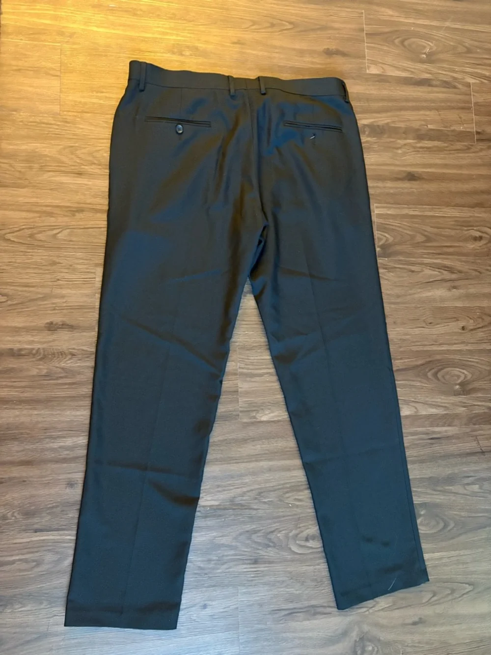 Haggar Black Men's Dress Pants - Modern Straight Leg - Picture 2 of 2